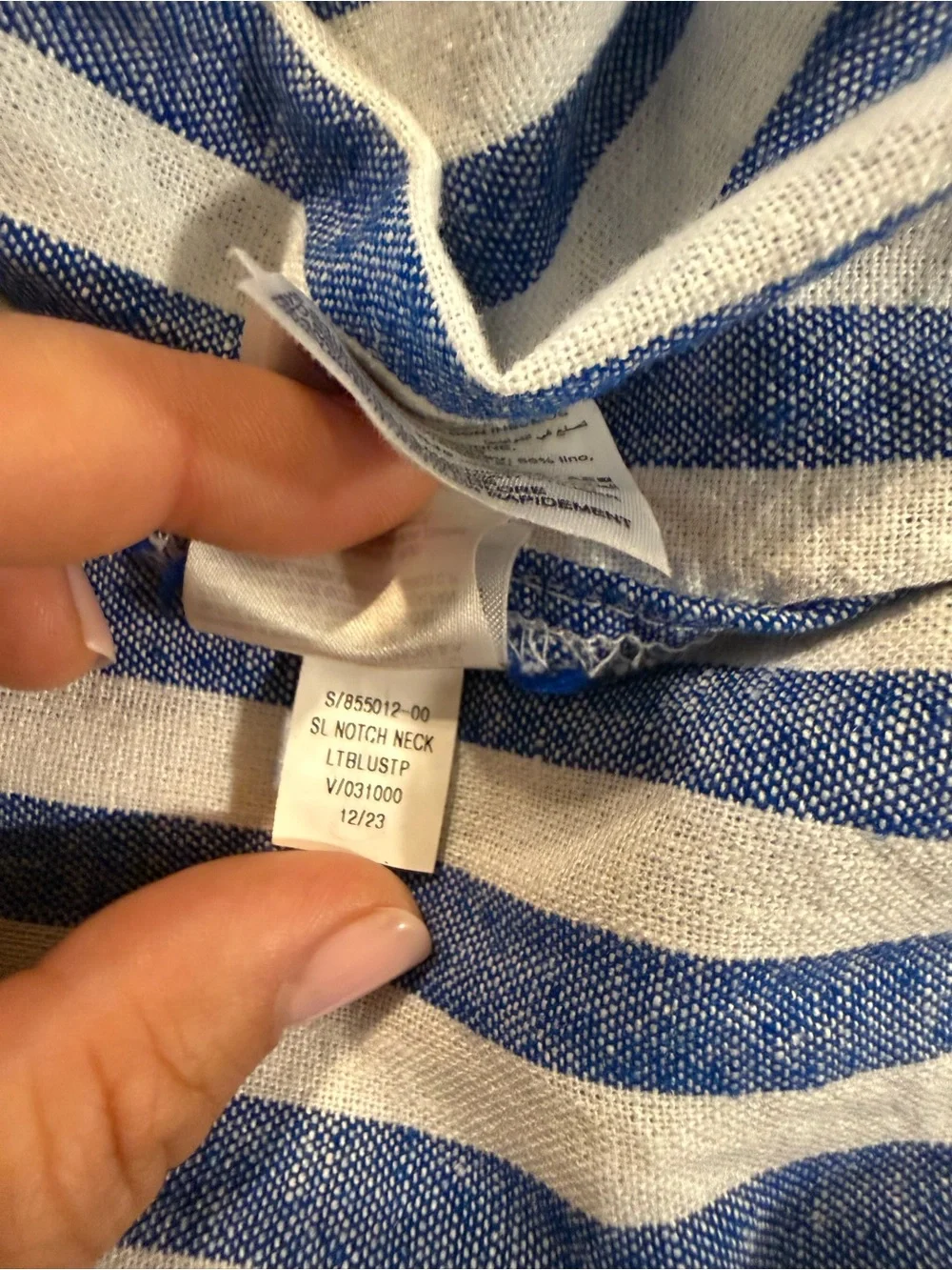 Old Navy Blue and White Striped Midi Dress - Picture 8 of 11